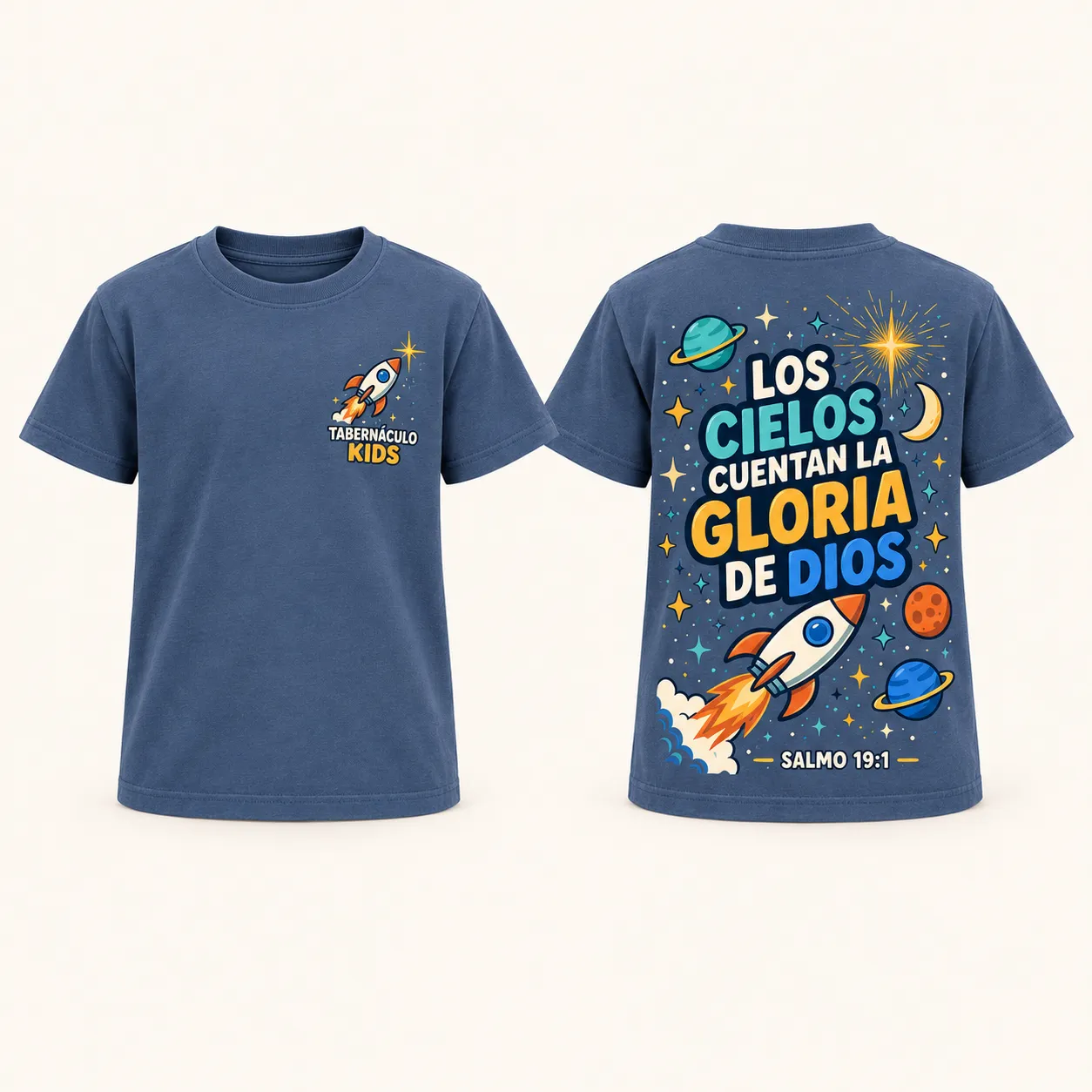 Camiseta infantil Los cielos cuentan la gloria de Dios